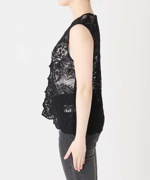 Torrazzo Donna(トラッゾドンナ)の「【TORRAZZO DONNA/トラッゾドンナ】レースベスト(ベスト・レディース・ホワイト/ブラック・FREE)」の21枚目の写真