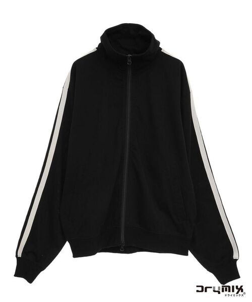 CRAFT STANDARD BOUTIQUE（クラフトスタンダードブティック）の「【DRY-MIX】吸水速乾/UVケア/抗ピル トラックジャケット（ブルゾン・レディース・グレイッシュベージュ/オフホワイト/ブラック・S/M/L）」の2枚目の写真