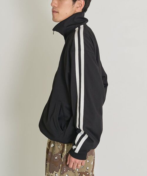 CRAFT STANDARD BOUTIQUE（クラフトスタンダードブティック）の「【DRY-MIX】吸水速乾/UVケア/抗ピル トラックジャケット（ブルゾン・レディース・グレイッシュベージュ/オフホワイト/ブラック・S/M/L）」の14枚目の写真