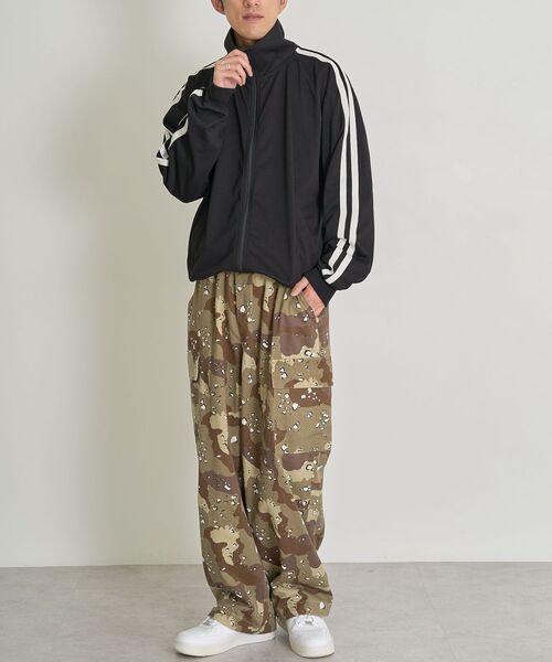 CRAFT STANDARD BOUTIQUE（クラフトスタンダードブティック）の「【DRY-MIX】吸水速乾/UVケア/抗ピル トラックジャケット（ブルゾン・レディース・グレイッシュベージュ/オフホワイト/ブラック・S/M/L）」の16枚目の写真