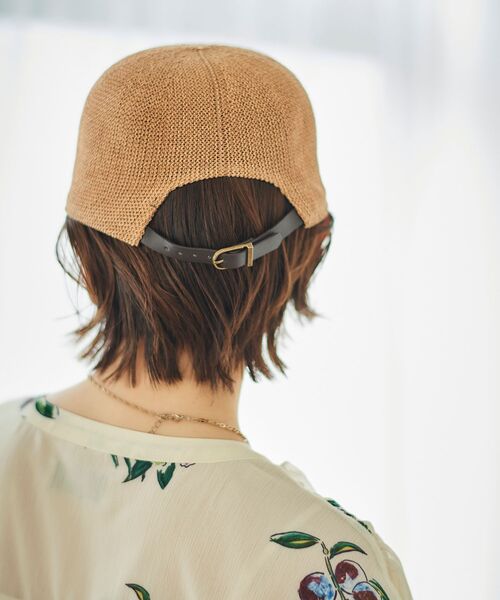 le.coeur blanc(ルクールブラン)の「《WEB限定アイテム》ペーパーキャップ(キャップ・レディース・ベージュ/オフホワイト/ブラック・FREE)」の13枚目の写真