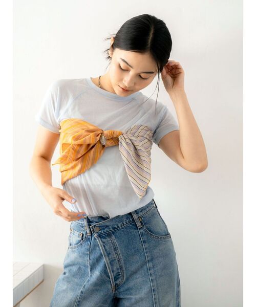 Ungrid（アングリッド）の「マルチストライプスカーフ（ストール/ショール・レディース・その他1・FREE）」の3枚目の写真