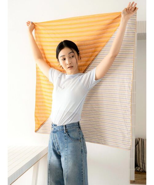 Ungrid（アングリッド）の「マルチストライプスカーフ（ストール/ショール・レディース・その他1・FREE）」の6枚目の写真