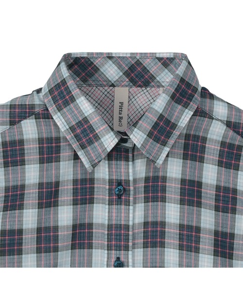 TOKYO SHIRTS(トウキョウシャツ)の「【Pitta Re:)】ふわっとガーゼシャツ 七分袖 綿100% レディースカジュアルシャツ(シャツ/ブラウス・レディース・ネイビー・LL/S/L/M)」の3枚目の写真