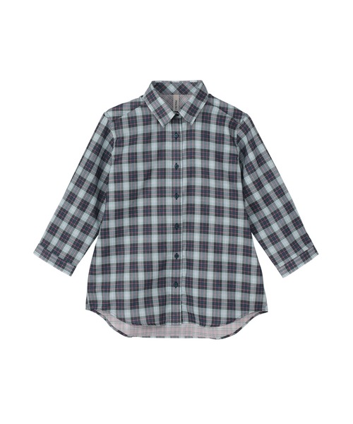 TOKYO SHIRTS(トウキョウシャツ)の「【Pitta Re:)】ふわっとガーゼシャツ 七分袖 綿100% レディースカジュアルシャツ(シャツ/ブラウス・レディース・ネイビー・LL/S/L/M)」の8枚目の写真
