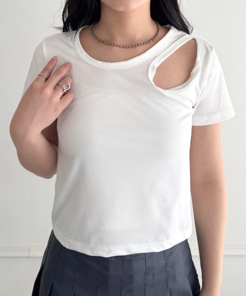 セール】肌見せコンパクトTシャツ クロップT（Tシャツ