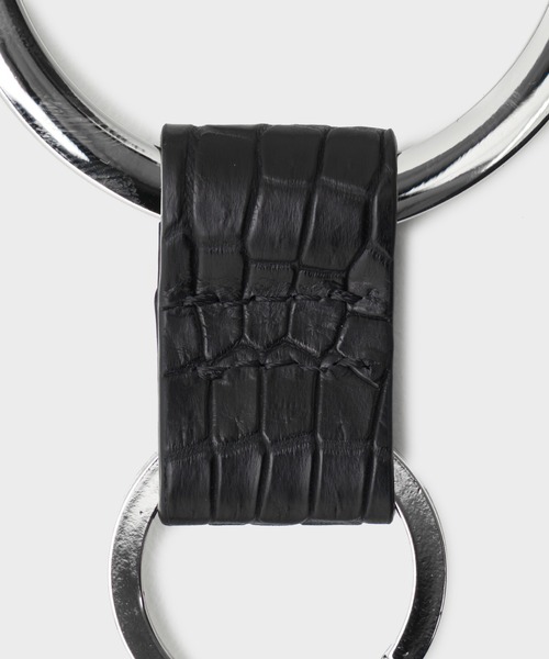 UNITED TOKYO（ユナイテッドトウキョウ）の「×ITTI LEATHER CROCODILE RING RING（キーケース/キーアクセサリー・メンズ・ダークグレー・FREE）」の7枚目の写真