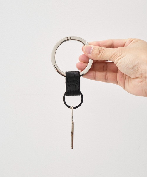 UNITED TOKYO（ユナイテッドトウキョウ）の「×ITTI LEATHER CROCODILE RING RING（キーケース/キーアクセサリー・メンズ・ダークグレー・FREE）」の8枚目の写真