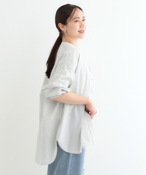 Cutie Blonde（キューティーブロンド）の「【3WAY】フリルサッシュ付きバンドカラーシャツ（シャツ/ブラウス・レディース・ホワイト/ホワイト系3・00）」の11枚目の写真