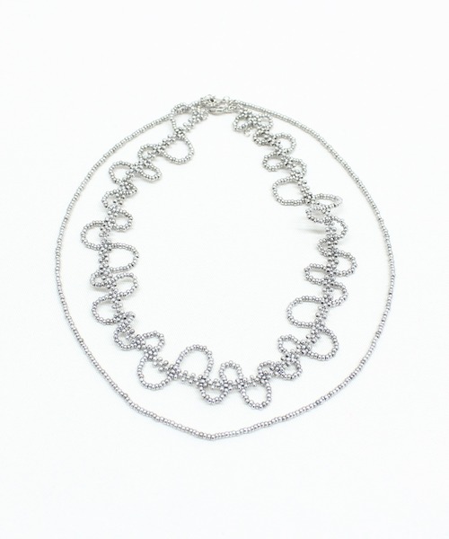 RNA（アールエヌエー）の「E5104 ビーズアクセＳＥＴ（ネックレス・レディース・イエロー/シルバー・FREE）」の15枚目の写真