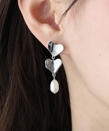 2連ハートピアス / ニッケルフリー