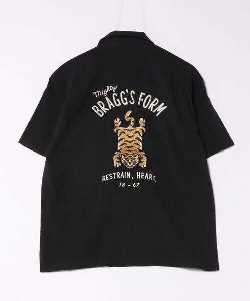 POWER TO THE PEOPLE（パワートゥーザピープル）の「POWER TO THE PEOPLE /パワートゥザピープル クリームソーダ タイガー バック刺繍半袖シャツ（シャツ/ブラウス・メンズ・ブラック/アイボリー/ホワイト系その他/ブラック系その他・LL/L/M）」の15枚目の写真