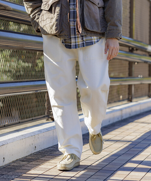 GUNG HO(ガンホー)の「GUNG HO/ガンホー SP GUNGHO FATIGUE PANTS/別注 ファティーグパンツ/デニム/ テーパードパンツ イージーパンツ(その他パンツ・メンズ・ブラック/ベージュ/オリーブ/オフホワイト/チャコールグレー/ブルー/ネイビー/サックスブルー・SMALL/MEDIUM/LARGE)」の14枚目の写真