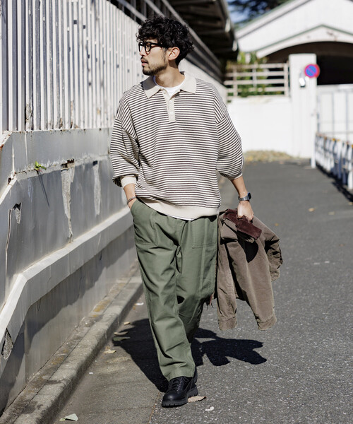 GUNG HO（ガンホー）の「GUNG HO/ガンホー SP GUNGHO FATIGUE PANTS/別注 ファティーグパンツ/デニム/ テーパードパンツ イージーパンツ（その他パンツ・メンズ・ブラック/ベージュ/オリーブ/オフホワイト/チャコールグレー/ブルー/ネイビー/サックスブルー・SMALL/MEDIUM/LARGE）」の18枚目の写真