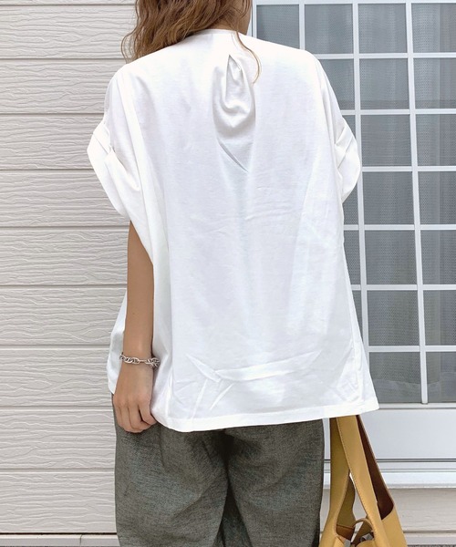 tシャツ ウエストギャザーデザインプルオーバー レディース セール】ウエストギャザーデザインプルオーバー（Tシャツ