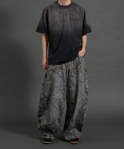 Perushu(ペルーシュ)の「ヴィンテージライクフェードポケットTシャツ(Tシャツ/カットソー・メンズ・ダークグレー/ボルドー/ブラウン/ブラック・MEDIUM/LARGE)」の11枚目の写真
