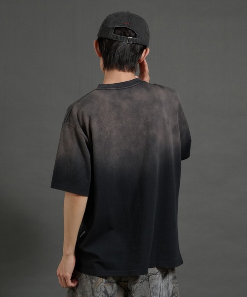 Perushu(ペルーシュ)の「ヴィンテージライクフェードポケットTシャツ(Tシャツ/カットソー・メンズ・ダークグレー/ボルドー/ブラウン/ブラック・MEDIUM/LARGE)」の9枚目の写真