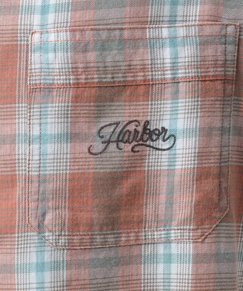 BAYFLOW（ベイフロー）の「[ヴィンテージライク] オープンカラー半袖チェックシャツ（シャツ/ブラウス・メンズ・グリーン/ブルー/ブラック/レッド・MEDIUM/LARGE）」の11枚目の写真