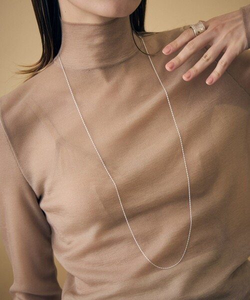 ete カーブネックレス カーブチェーン ロング ネックレス（ネックレス）｜ete bijoux