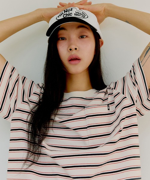 ALAND（エーランド）の「【UNISEX】ALAND／AロゴボーダーT（Tシャツ/カットソー・レディース・アイボリー/グレー/ネイビー・MEDIUM/LARGE）」の15枚目の写真