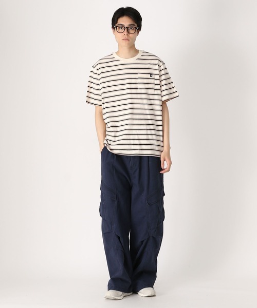 ALAND（エーランド）の「【UNISEX】ALAND／AロゴボーダーT（Tシャツ/カットソー・レディース・アイボリー/グレー/ネイビー・MEDIUM/LARGE）」の16枚目の写真