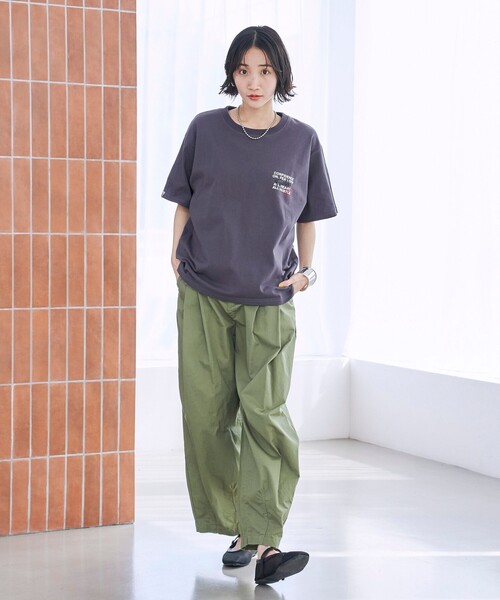 coen(コーエン)の「SunnySports(サニースポーツ)別注ハートモチーフプリントTシャツ(Tシャツ/カットソー・レディース・ナチュラル/ダークグレー/オレンジ/オフホワイト・M/L)」の14枚目の写真