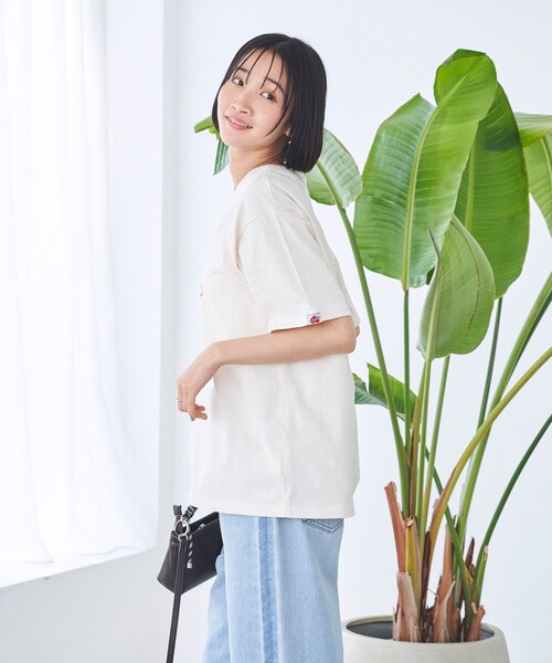 coen(コーエン)の「SunnySports(サニースポーツ)別注ハートモチーフプリントTシャツ(Tシャツ/カットソー・レディース・ナチュラル/ダークグレー/オレンジ/オフホワイト・M/L)」の18枚目の写真