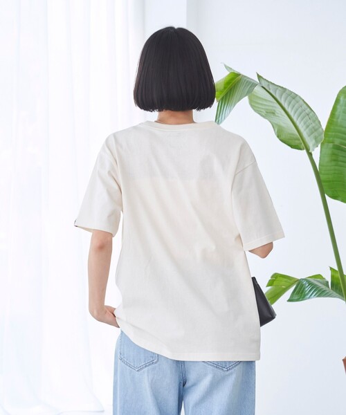coen(コーエン)の「SunnySports(サニースポーツ)別注ハートモチーフプリントTシャツ(Tシャツ/カットソー・レディース・ナチュラル/ダークグレー/オレンジ/オフホワイト・M/L)」の19枚目の写真