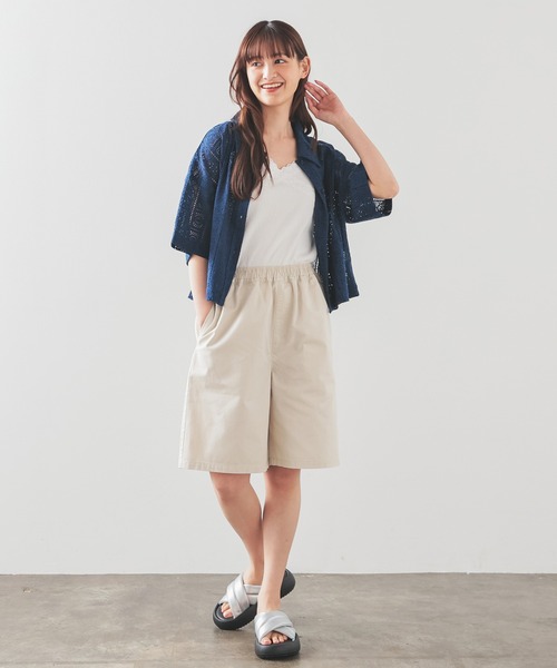 Honeys(ハニーズ)の「レースシャツ(カーディガン/ボレロ・レディース・アイボリー/ブラック/ブルー/ホワイト/オレンジ・L/LL/M/S)」の13枚目の写真