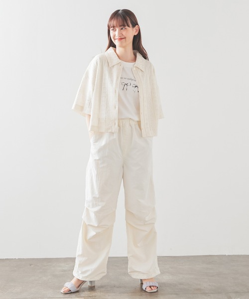 Honeys(ハニーズ)の「レースシャツ(カーディガン/ボレロ・レディース・アイボリー/ブラック/ブルー/ホワイト/オレンジ・L/LL/M/S)」の21枚目の写真