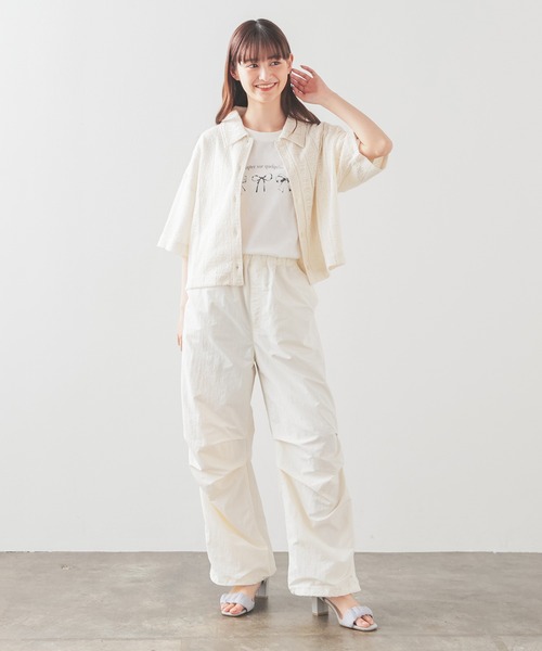 Honeys(ハニーズ)の「レースシャツ(カーディガン/ボレロ・レディース・アイボリー/ブラック/ブルー/ホワイト/オレンジ・L/LL/M/S)」の22枚目の写真