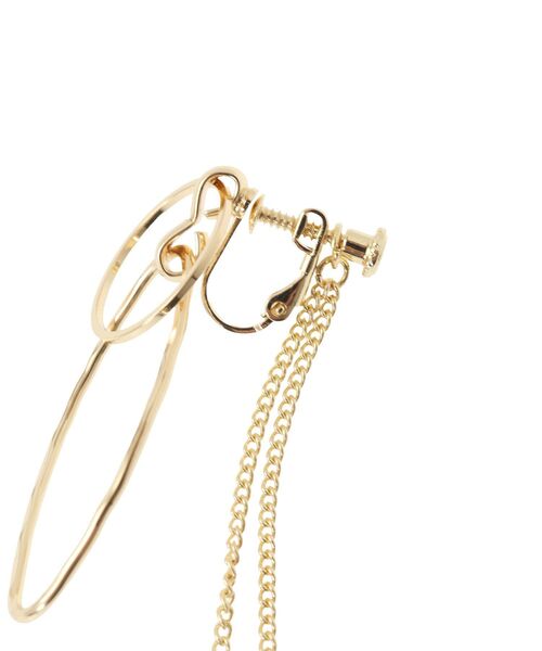 AMERICAN HOLIC（アメリカンホリック）の「ダブルリングチェーンイヤリング（イヤリング・レディース・ゴールド/シルバー・FREE）」の7枚目の写真