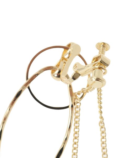 AMERICAN HOLIC（アメリカンホリック）の「ダブルリングチェーンイヤリング（イヤリング・レディース・ゴールド/シルバー・FREE）」の8枚目の写真