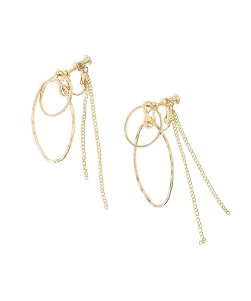 AMERICAN HOLIC（アメリカンホリック）の「ダブルリングチェーンイヤリング（イヤリング・レディース・ゴールド/シルバー・FREE）」の10枚目の写真