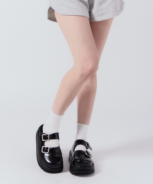 thick soledサンダル セール】Thick-soled leather sandals / 厚底サンダル（サンダル