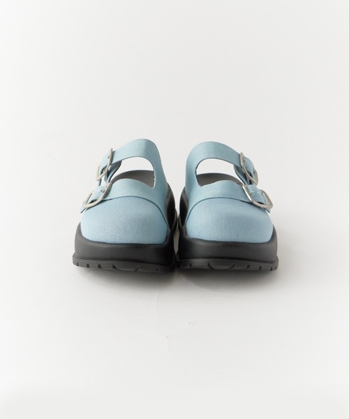 Chick（チック）の「Thick-soled leather sandals / 厚底サンダル（サンダル・レディース・ブラック/ブルー・24.5/23.5）」の15枚目の写真