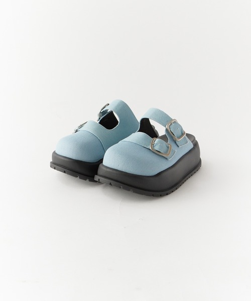 Chick（チック）の「Thick-soled leather sandals / 厚底サンダル（サンダル・レディース・ブラック/ブルー・24.5/23.5）」の18枚目の写真
