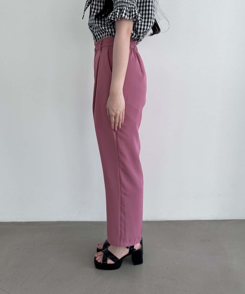 MISCH MASCH（ミッシュマッシュ）の「ハイウエストスラックスパンツ（スラックス・レディース・アイボリー/ピンク/ブラック・マルチサイズ）」の17枚目の写真