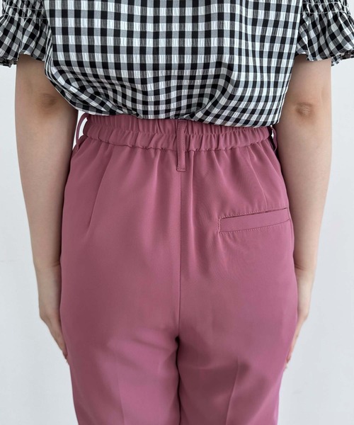 MISCH MASCH（ミッシュマッシュ）の「ハイウエストスラックスパンツ（スラックス・レディース・アイボリー/ピンク/ブラック・マルチサイズ）」の19枚目の写真