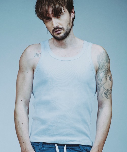 NO ID.（ノーアイディ）の「mta571-ﾌﾗｲｽﾀﾝｸﾄｯﾌﾟ（タンクトップ・メンズ・グレー/ブラック/ホワイト・2/1）」の22枚目の写真