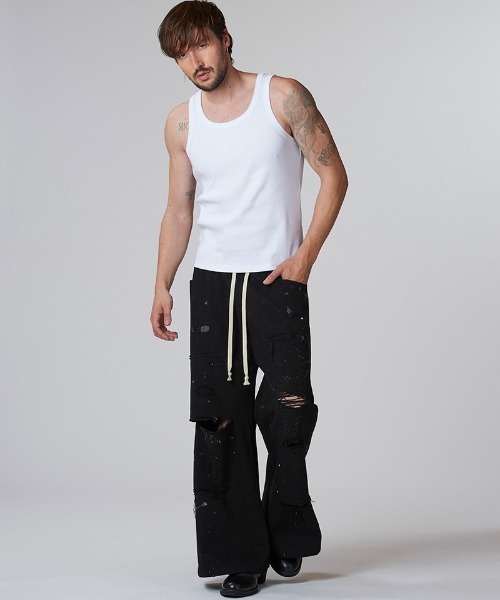 NO ID.（ノーアイディ）の「mta571-ﾌﾗｲｽﾀﾝｸﾄｯﾌﾟ（タンクトップ・メンズ・グレー/ブラック/ホワイト・2/1）」の17枚目の写真