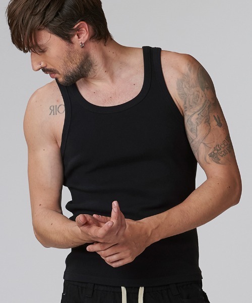 NO ID.（ノーアイディ）の「mta571-ﾌﾗｲｽﾀﾝｸﾄｯﾌﾟ（タンクトップ・メンズ・グレー/ブラック/ホワイト・2/1）」の11枚目の写真