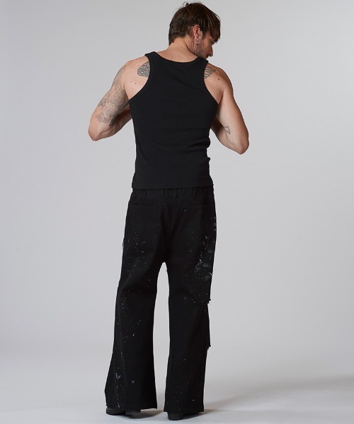 NO ID.（ノーアイディ）の「mta571-ﾌﾗｲｽﾀﾝｸﾄｯﾌﾟ（タンクトップ・メンズ・グレー/ブラック/ホワイト・2/1）」の10枚目の写真