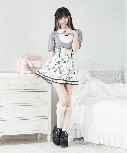 Pal elfy（パルエルフィー）の「襟付きエプロンプルオーバー（Tシャツ/カットソー・レディース・オフホワイト/グレー/ブラック・フリー）」の13枚目の写真