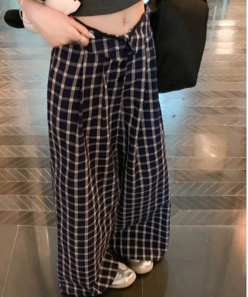 REBALANCE（リバランス）の「チェックワイドパンツ（その他パンツ・レディース・A・X-LARGE/LARGE/MEDIUM）」の7枚目の写真