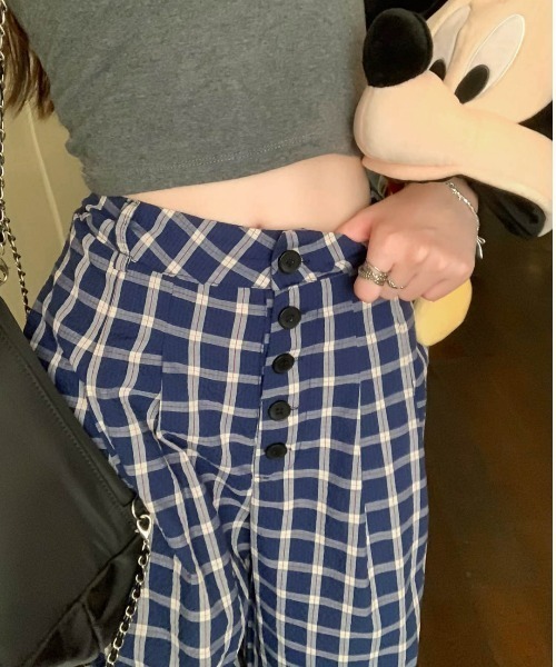 REBALANCE（リバランス）の「チェックワイドパンツ（その他パンツ・レディース・A・X-LARGE/LARGE/MEDIUM）」の8枚目の写真