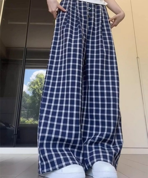 REBALANCE（リバランス）の「チェックワイドパンツ（その他パンツ・レディース・A・X-LARGE/LARGE/MEDIUM）」の15枚目の写真