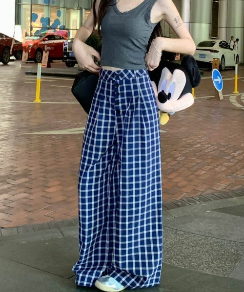 REBALANCE（リバランス）の「チェックワイドパンツ（その他パンツ・レディース・A・X-LARGE/LARGE/MEDIUM）」の16枚目の写真