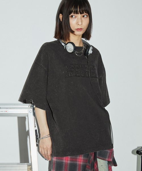 Anchor Smith(アンカー スミス)の「ヴィンテージスノーウォッシュ加工 グラフィック半袖Tシャツ(Tシャツ/カットソー・レディース・ブラック/ブラック系/ダークネイビー/ブラウン/ブラック系1・M/L)」の15枚目の写真