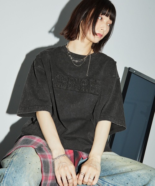 Anchor Smith(アンカー スミス)の「ヴィンテージスノーウォッシュ加工 グラフィック半袖Tシャツ(Tシャツ/カットソー・レディース・ブラック/ブラック系/ダークネイビー/ブラウン/ブラック系1・M/L)」の16枚目の写真